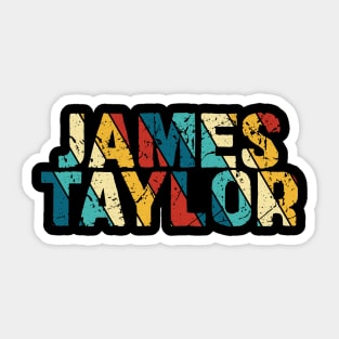 Retro Color - James Taylor Sticker